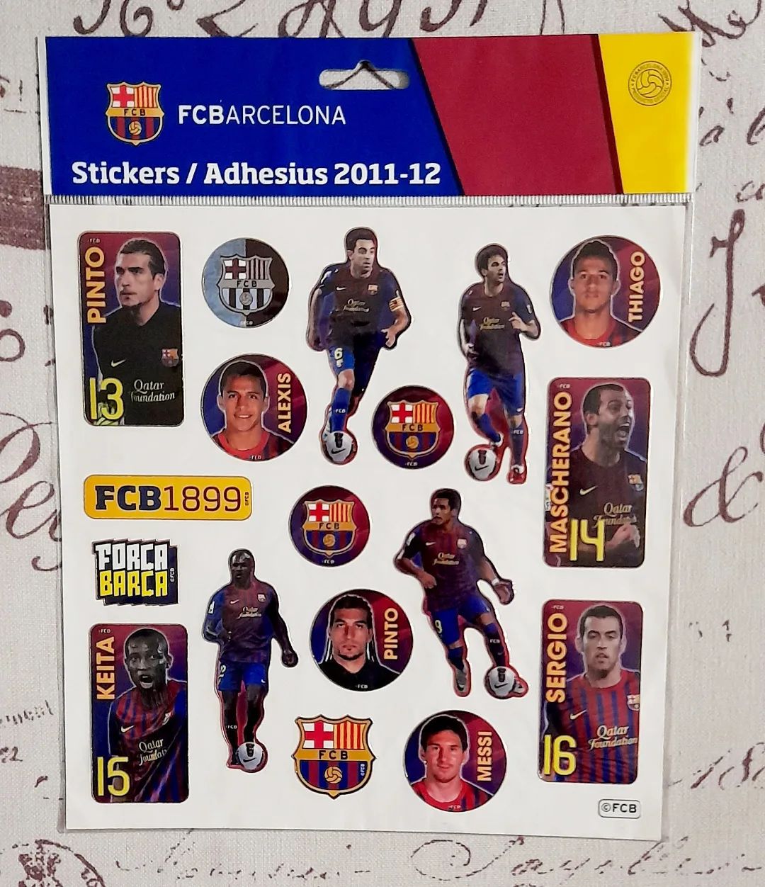 Stickers FC Barcelona Panini 2011-2012 sellado