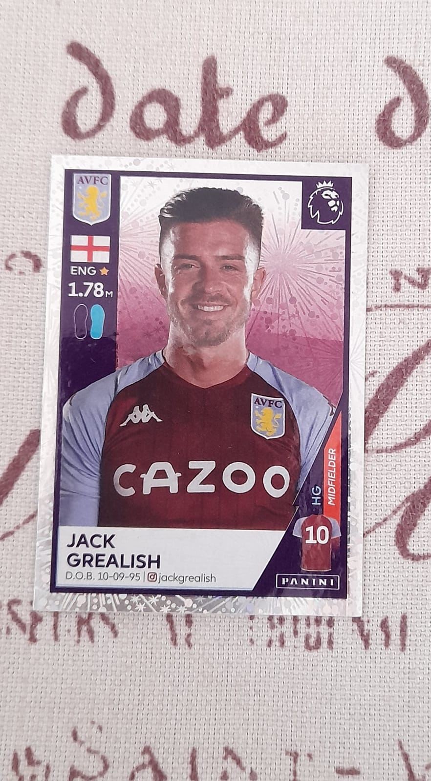 Lamina Jack Grealish Aston Villa Premier 2021 #66