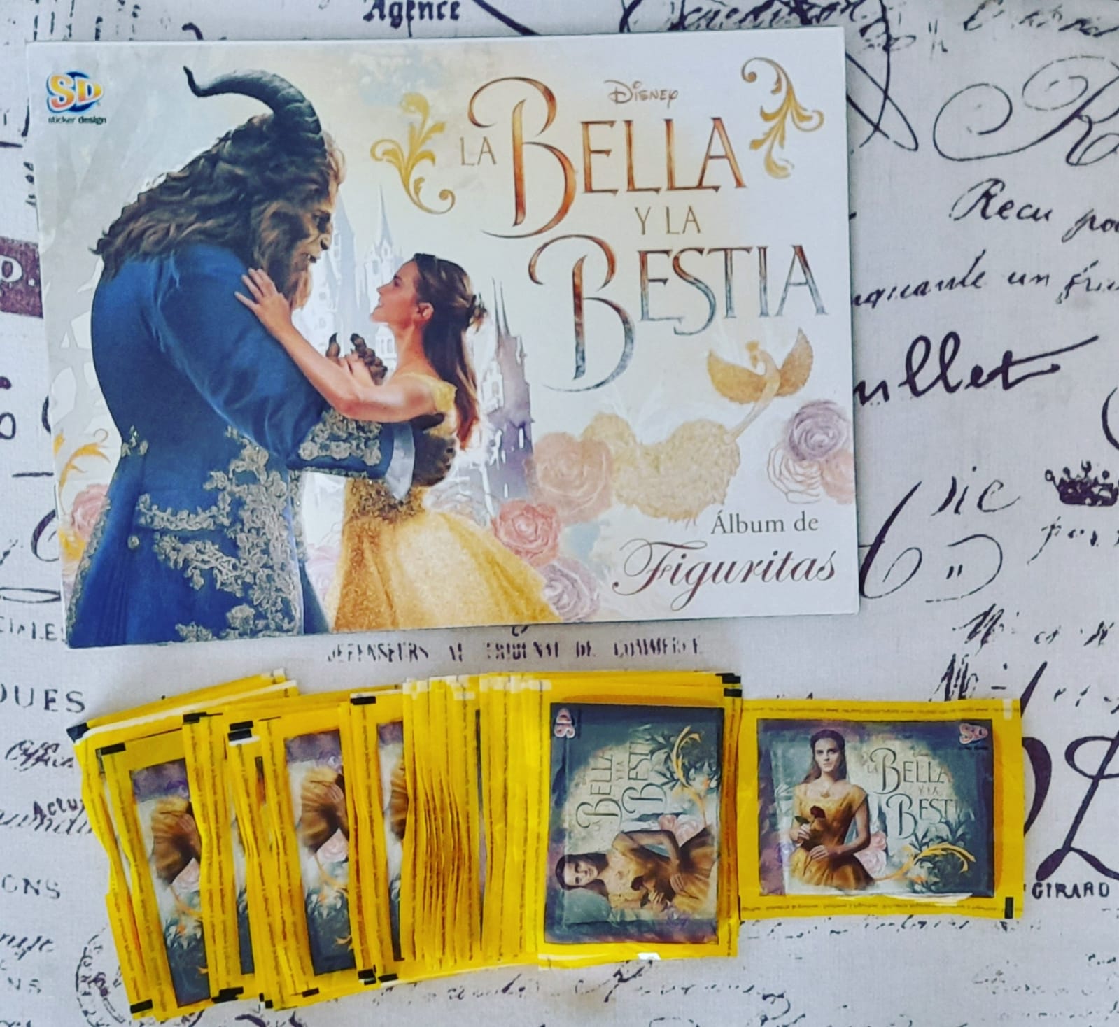 Pack Album Bella y la Bestia + 50 sobres