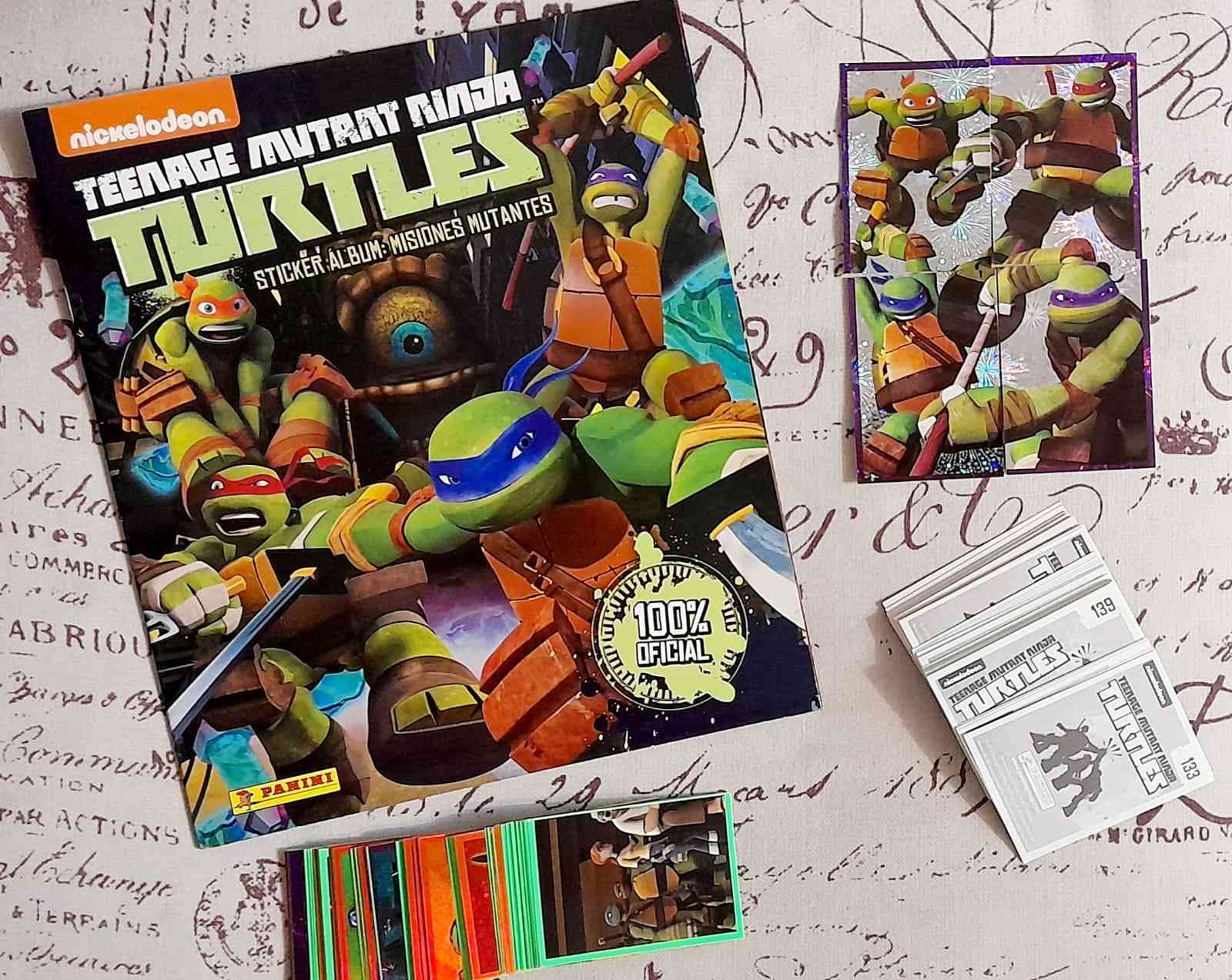 Album INCOMPLETO a pegar Teenage Mutant Ninja Turtles Panini