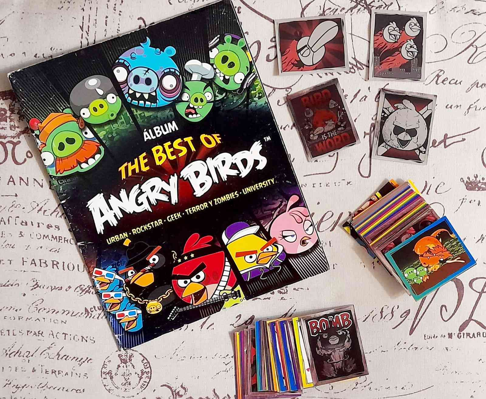 Album INCOMPLETO a pegar Angry Birds the best of 